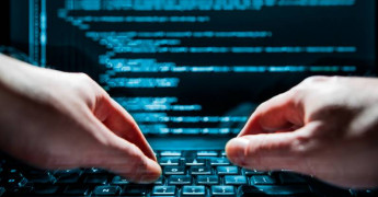 Laptop, Typing, Hacker
