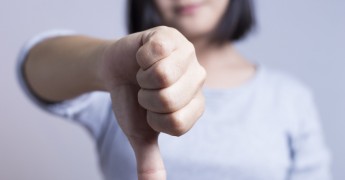 Thumbs down, not okay, decline consent
