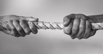 Tug of war, conflict