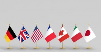 G7 country flags