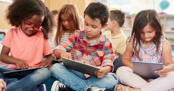 Children using computer