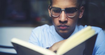 Reading a book