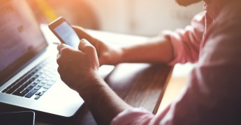 Laptop and smartphone